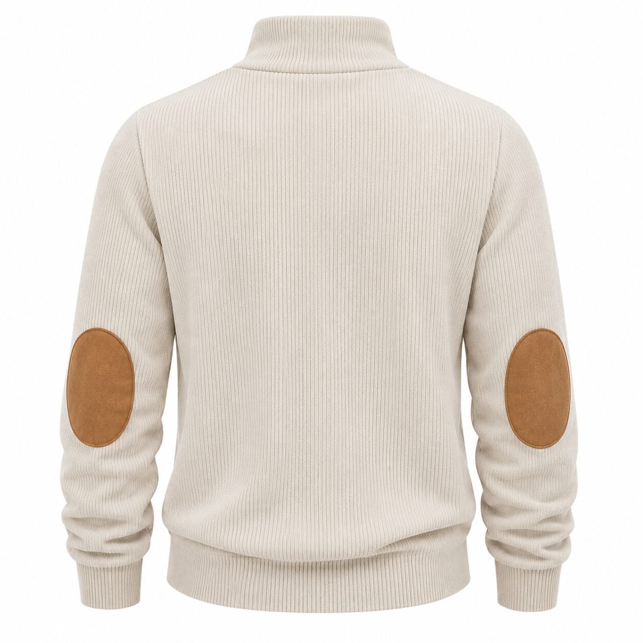Herren Cord-Pullover mit Viertelreißverschluss - Image 4