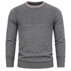 Herren Feinstrickpullover mit Rundhalsausschnitt