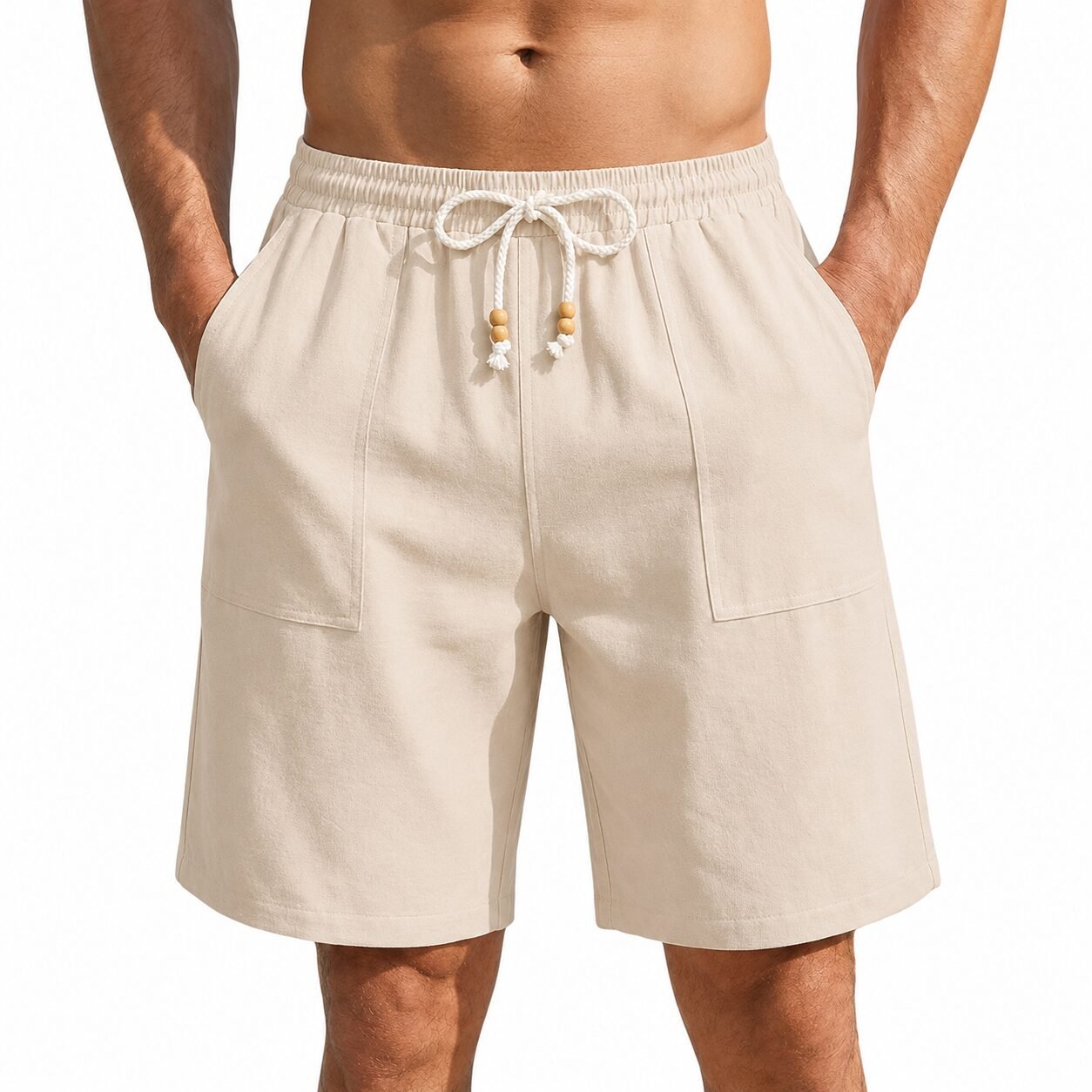Herren Freizeitshorts Leinenlook