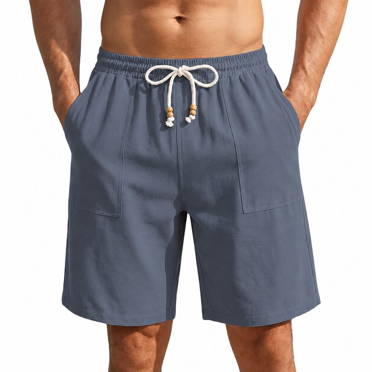 Herren Freizeitshorts Leinenlook - Image 2