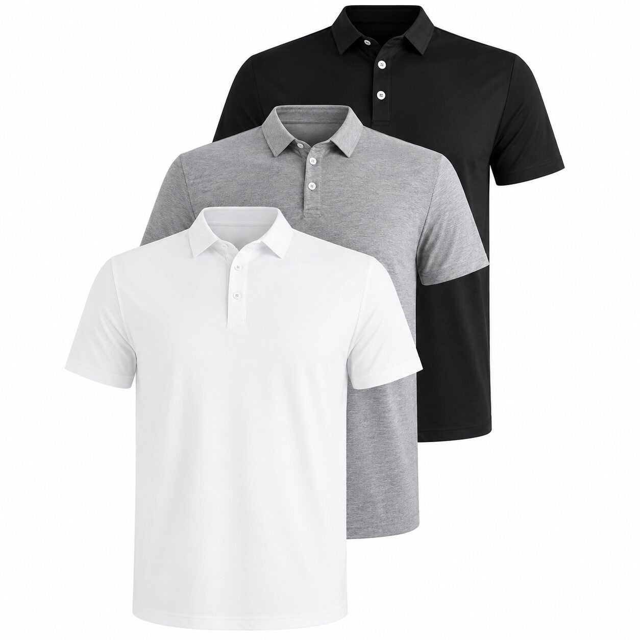 Herren Polo Shirt Slim Fit Baumwolle