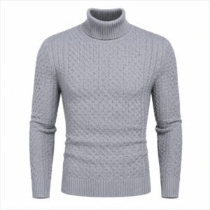 Herren Rollkragen-Strickpullover