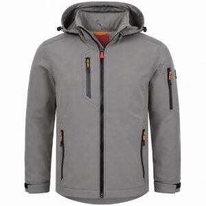 Herren Softshelljacke mit Kapuze