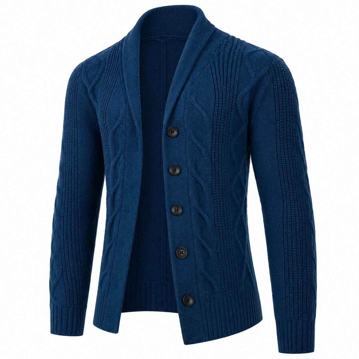 Herren Strick-Cardigan mit Schalkragen - Image 2