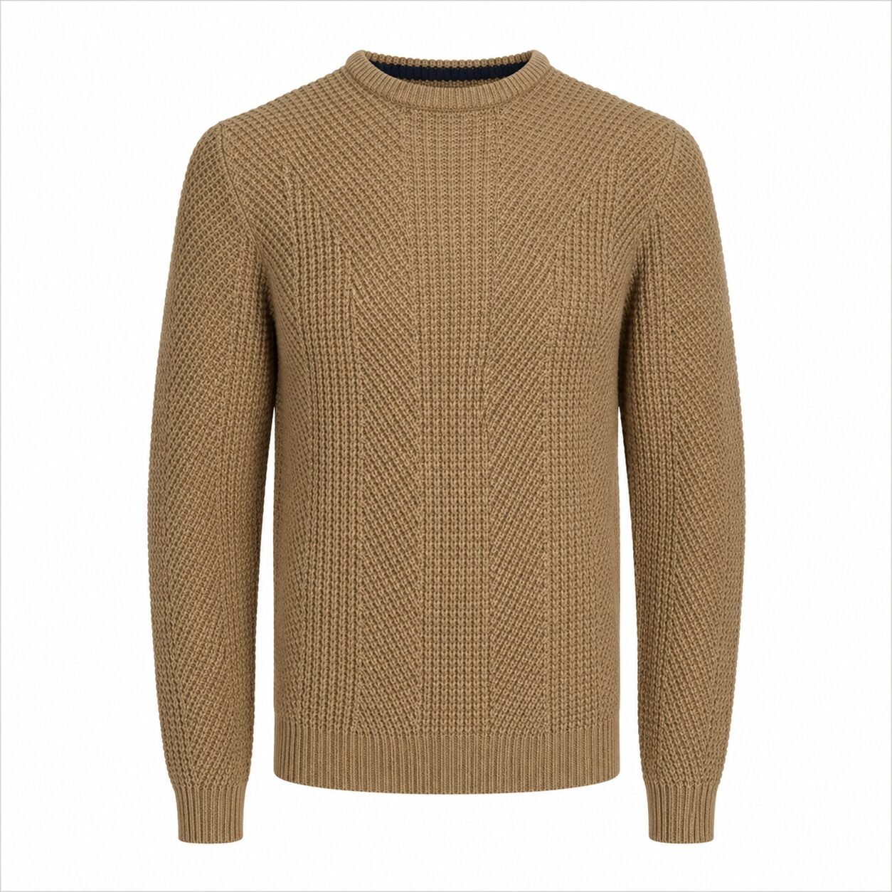 Herren Struktur-Strickpullover