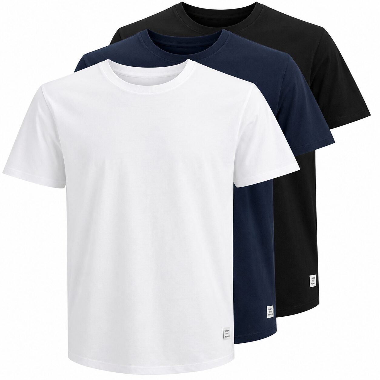 Herren T-Shirt Rundhals Baumwolle